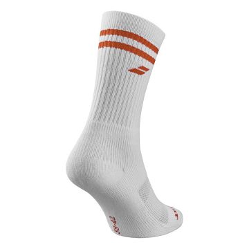 Babolat Team Single Socks White / Cherry Tomato